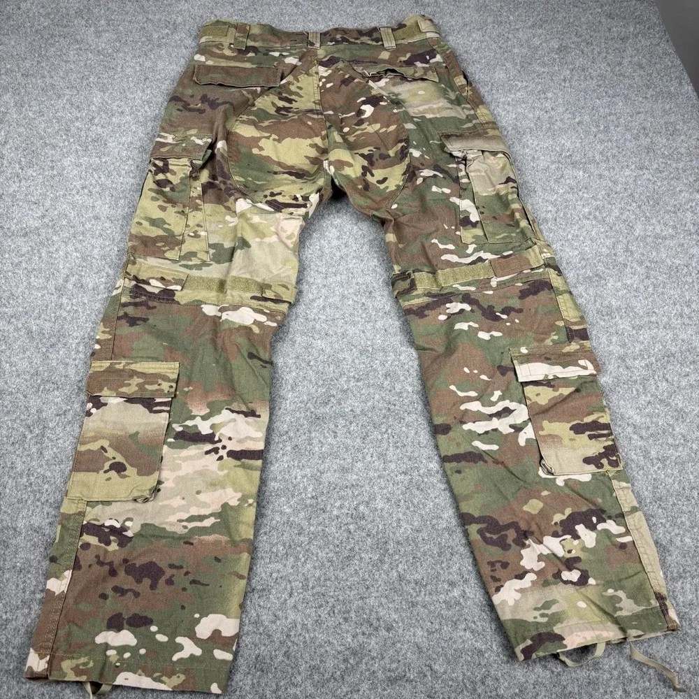 US Army FR Combat Pants Medium Long Camo Cargo Tactical Multicam Ripstop Padded